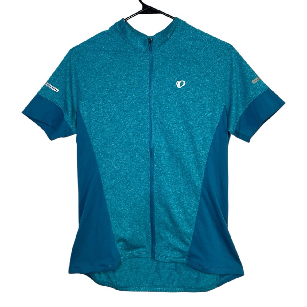 Pearl Izumi Teal Short Sleeve Cycling Jersey Top Womens Large